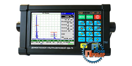 Ультразвуковой дефектоскоп с высококонтрастным TFT дисплеем УД4-76