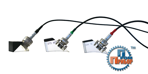 Преобразователи ультразвуковые контактные наклонные совмещенные