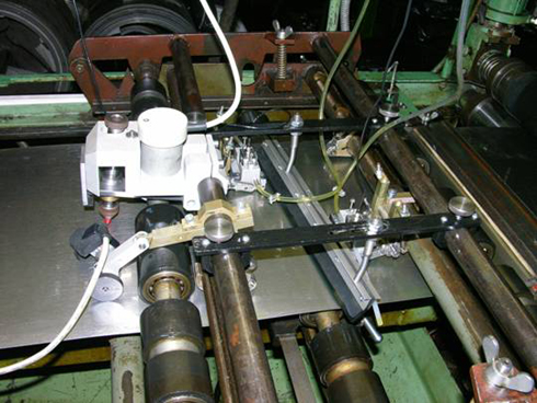 Сканирующий механизм механизированной установки ультразвукового контроля стальной ленты «УКТЛ»