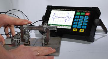 Демонстрация технологии TOFD при работе ультразвуковым дефектоскопом УД4-76